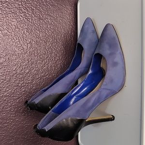 Jessica Simpson Blue bow pump heels